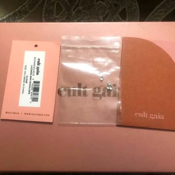 New* Cult Gaia Lucinda Mini Crystal Clear Shoulder Bag $368 - Picture 6 of 10